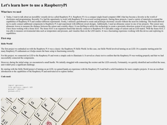 Rasp screenshot