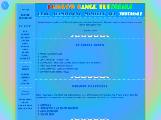 tutorials screenshot