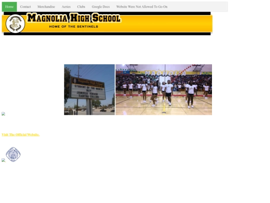 MHSWebsite screenshot
