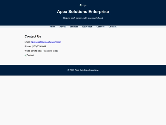 contact screenshot