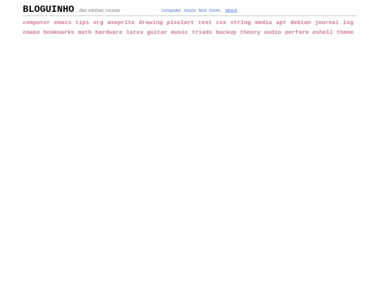 categories screenshot
