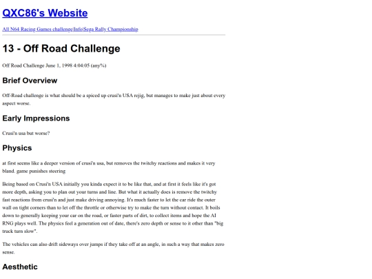 all-n64-racing-games-challenge/13-off-road-challenge screenshot