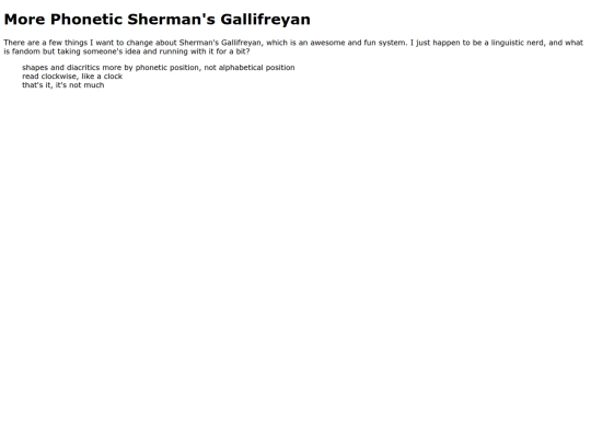 morePhoneticSherman screenshot