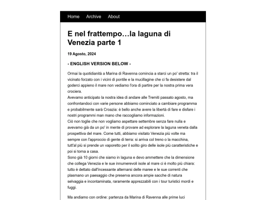 posts/2024-08-19-Laguna-di-Venezia-parte-1 screenshot