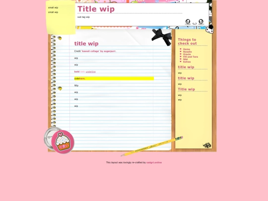 header links/FifiandTarasJournal screenshot