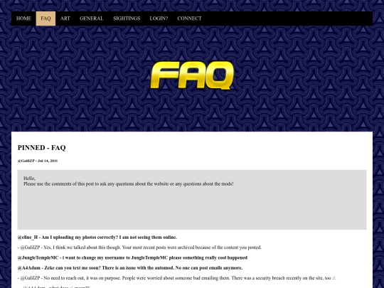faq screenshot