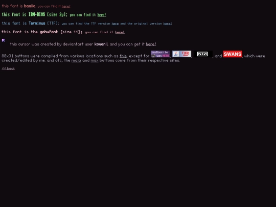 info screenshot