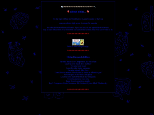 oisin/about screenshot