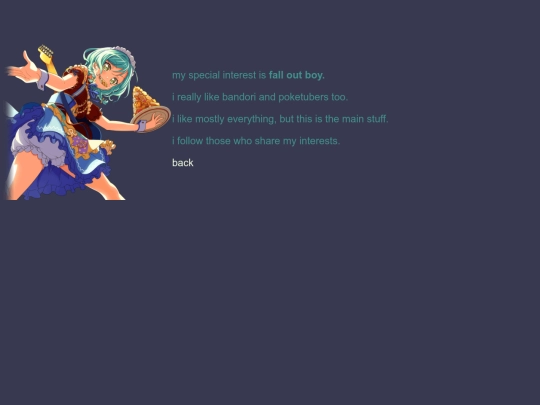 interests screenshot