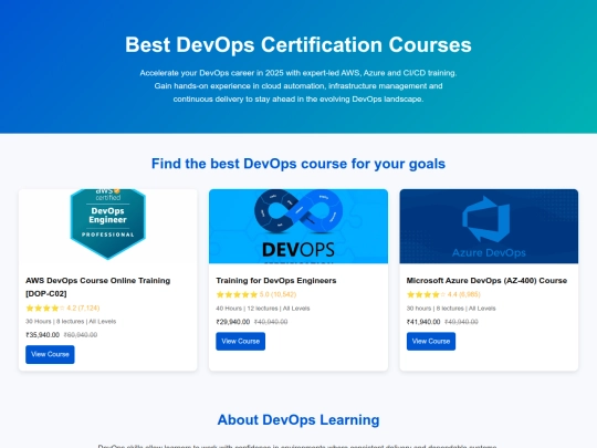 devops-certification-courses screenshot