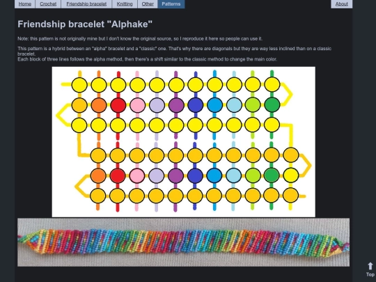 patterns/bracelet_alphake screenshot