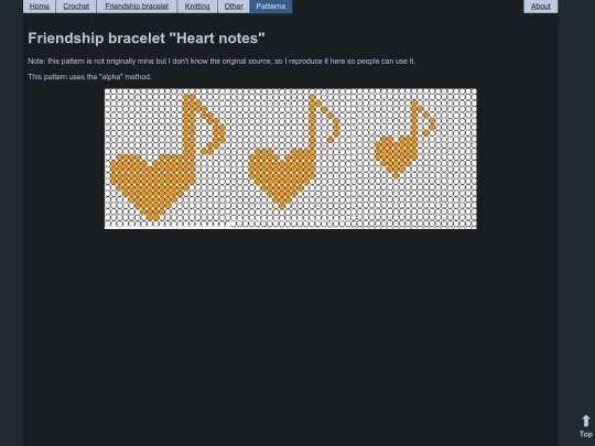 patterns/bracelet_heartnotes screenshot