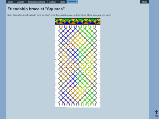 patterns/bracelet_squares screenshot