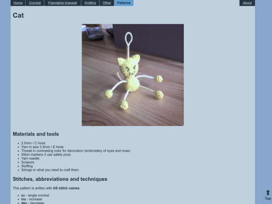patterns/crochet_cat screenshot