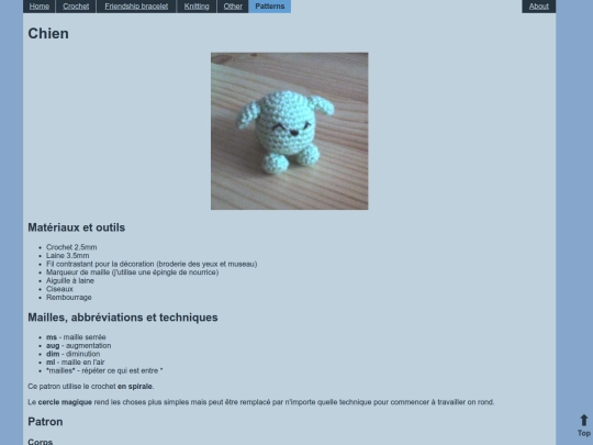 patterns/crochet_dog_FR screenshot