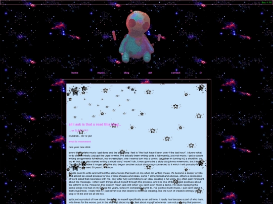blog screenshot