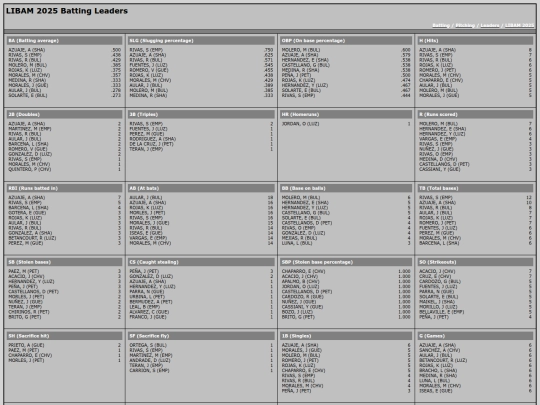 LIBAM/ldr_libam_2025_batting_leaders screenshot