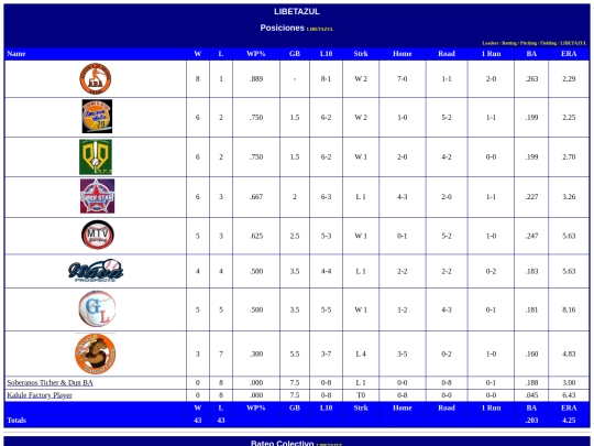 WebBuilder/leaguemain screenshot