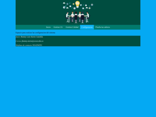 contenido/Configuracion screenshot