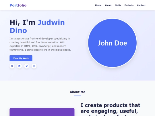 judwin/Portfolio screenshot
