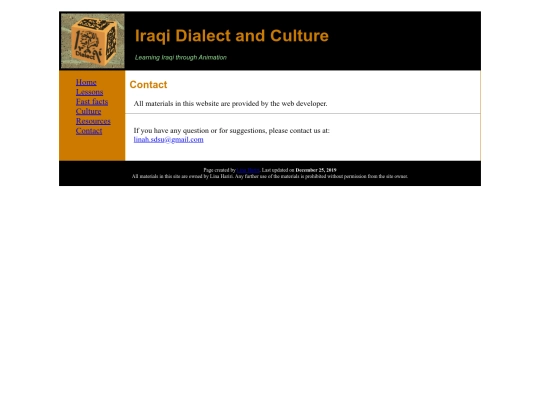 Arabic/Iraqi/Contact screenshot