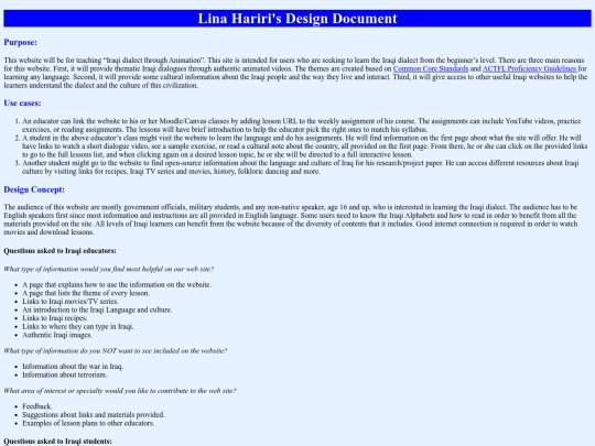 islt_7360/Final_Project/HaririL_DesignDocument screenshot