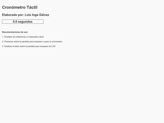 cronometro_tactil screenshot