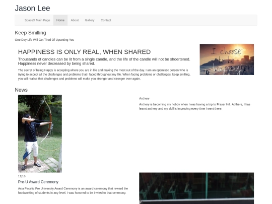 JasonWebsite screenshot
