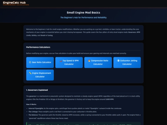 small-engine-mod-guide screenshot