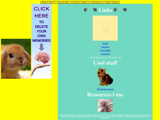 Links screenshot
