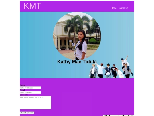 Contact us screenshot