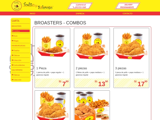 toditoysabroso/pages/broasters/combos/combos screenshot