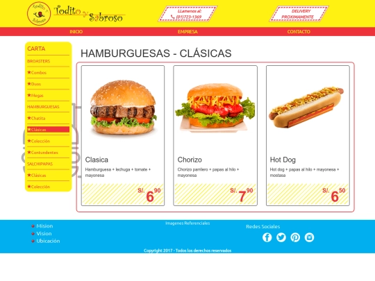 toditoysabroso/pages/hamburguesas/clasicas/clasicas screenshot