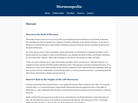 moroni screenshot