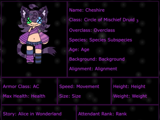 dnd/Cheshire screenshot
