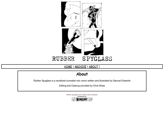 comics/rubberspyglass/about screenshot