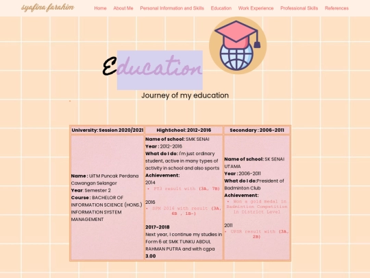 education screenshot