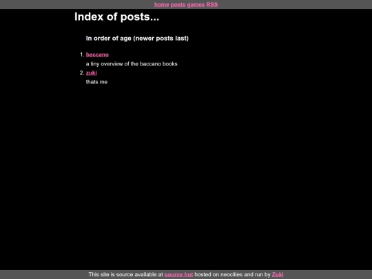 posts screenshot