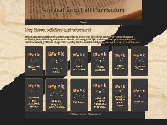 fallcurriculum screenshot