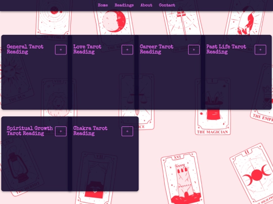 readings screenshot