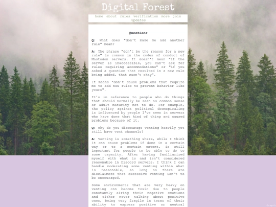 questions screenshot