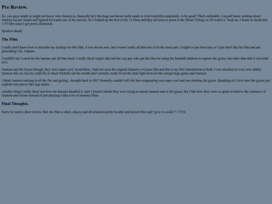otherindex.html/Gamera1 screenshot