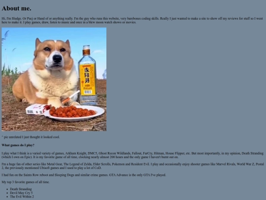 otherindex.html/aboutme screenshot