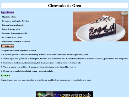 Cheescake-De-Oreo screenshot
