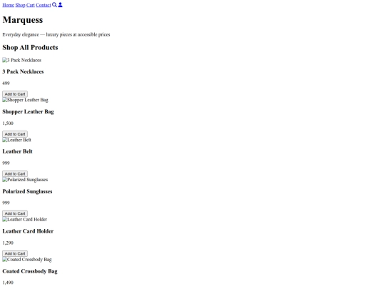products screenshot