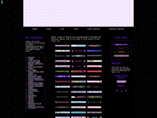 blinkiepage screenshot