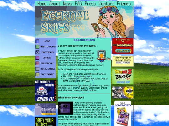 specs screenshot
