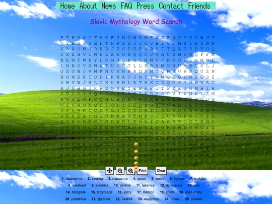 wordsearch screenshot