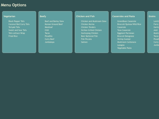 menu/menu screenshot