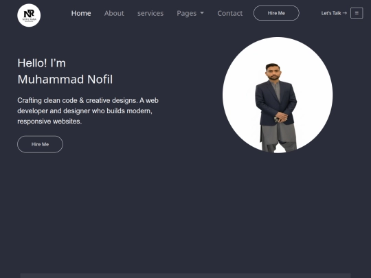 self portfolio screenshot